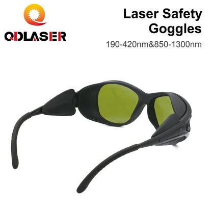 QDLASER 1064nm Safety Glasses 190-420nm &850-1300nm  Style A OD6+ CE Protective Glasses for Protective eyewear for fiber lasers