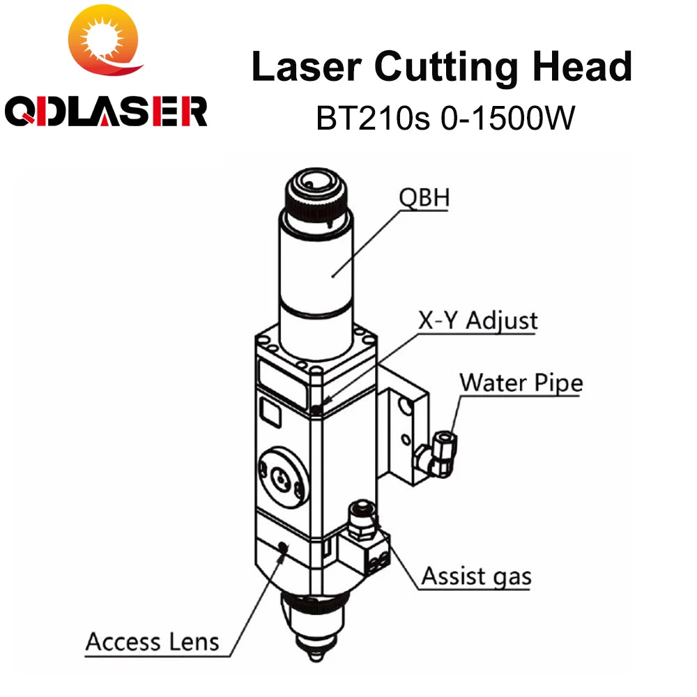 QDLASER BT210S 0-800W Fiber Laser Cutting Head for Metal Cutting Raytools Laser Consumables Professional Supplier Fiber Laser