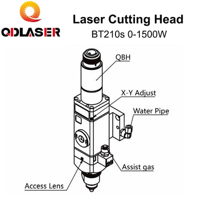 QDLASER BT210S 0-800W Fiber Laser Cutting Head for Metal Cutting Raytools Laser Consumables Professional Supplier Fiber Laser