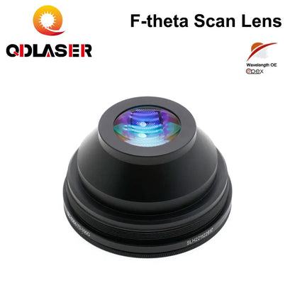 QDLASER F-theta Scan Lens for 1064nm YAG Fiber Laser Galvo System 70X70 150X150 300X300 Scanner Field Opex Fiber Focus Lens