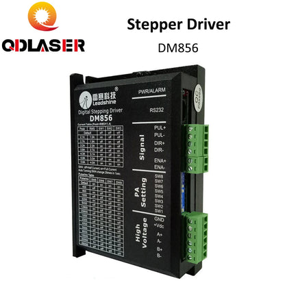 QDLASER Leadshine 2-Phase Stepper Motor Driver 220V DM856 for Laser Engraving Machine