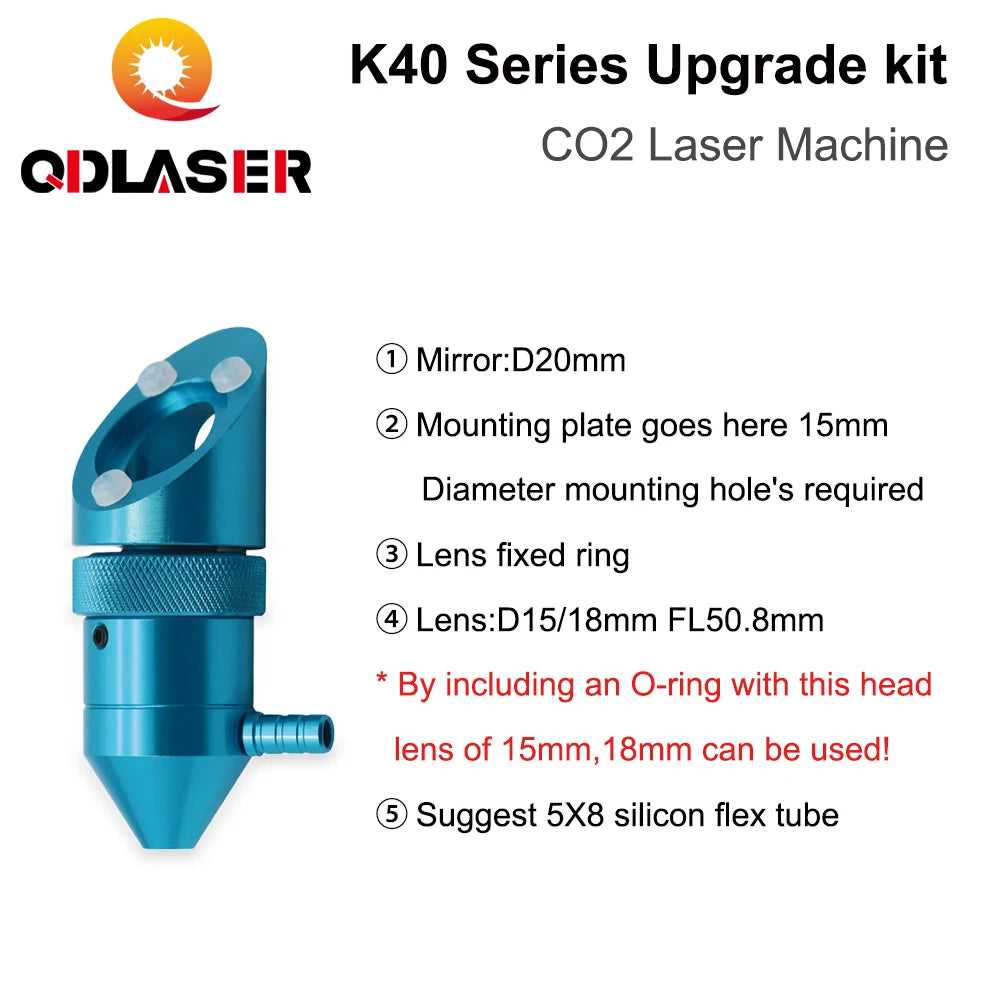 QDLASER for K40 Series CO2 Small Laser Engraving Machine Upgrade Kit CO2 Laser Controller Rida RDC6432 DM542S Stepper Driver