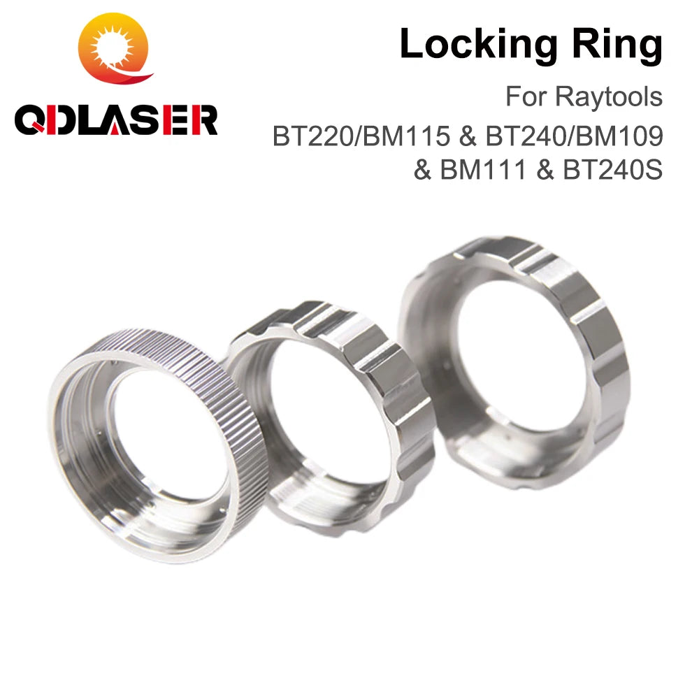 QDLASER Fiber optic cutting head tight locking ring BT220/BM115 &amp; BT240/BM109 &amp; BT240S Nozzle Connection Part