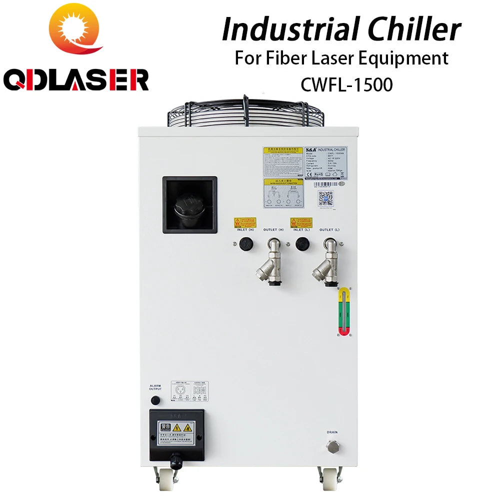 QDLASER Industry Air Water Chiller CWFL-1500AN & 1500BN for Fiber Laser Engraving and Cutting Machine