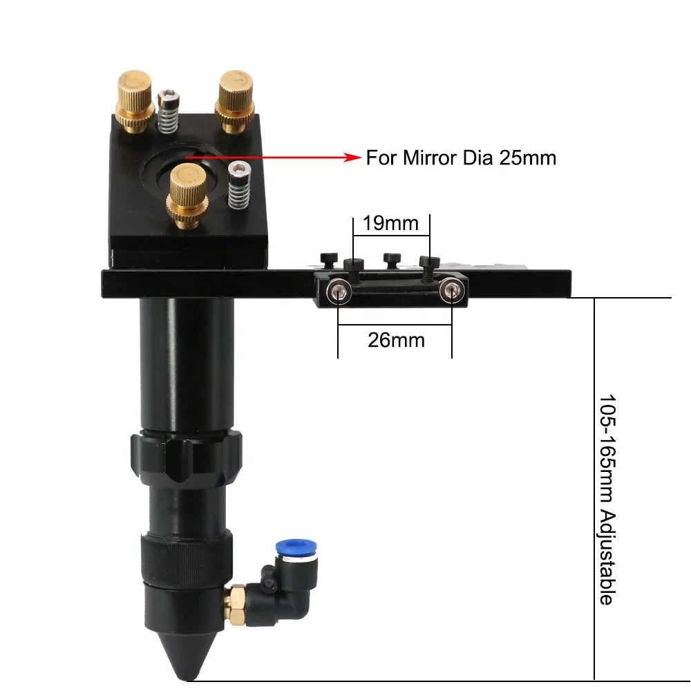 QDLASER C Series CO2 Laser Head for Co2 Laser Machine Laser Equipment Parts