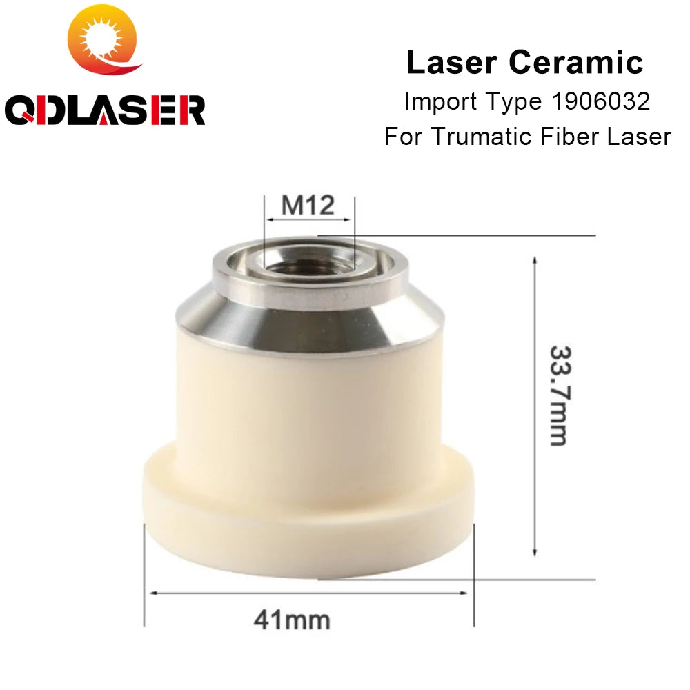 QDLASER High Quality Imported Ceramic1906032 Laser Ceramic Nozzle Holder Ceramic Parts For Trudisk Trumatic Fiber Laser Cutting