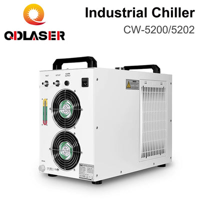 QDLASER CW5200 CW5202 S&A Water Chillers Industrial air Water Cooler for CO2 Laser Engraving Cutting Machine Cooling