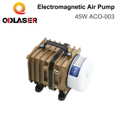 QDLASER Air Pump 45W ACO-003 Electromagnetic 220-240V 50L/min for CO2 Laser Engraving Cutting Machine