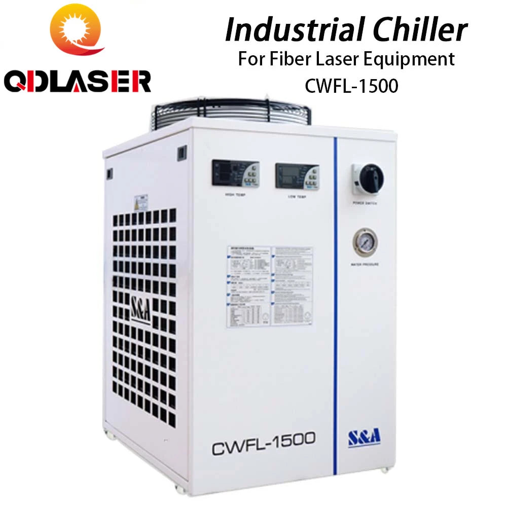 QDLASER Industry Air Water Chiller CWFL-1500AN & 1500BN for Fiber Laser Engraving and Cutting Machine