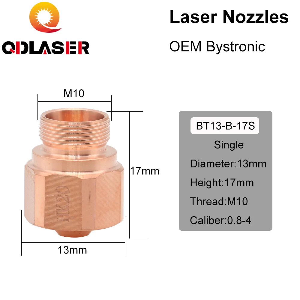 QDLASER HK/NK Series Single/Double Layer Laser Nozzle For Laser Tube
