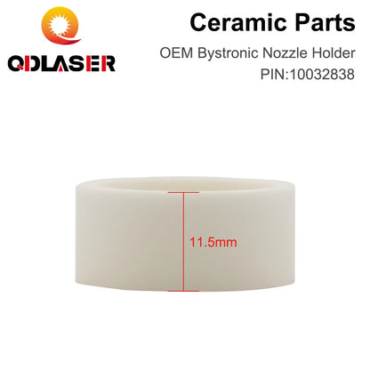 QDLASER  10032838 Laser Ceramic Insulating Ring D26 H11.5 Fiber Laser Cutting Machine Spare Parts