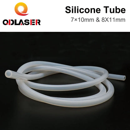 QDLASER Silicone Tube 7x10mm 8x11mm Flexible Soft Silicone Tube Water Sensors & Pumps & Chillers for CO2 Laser Cutting Machines