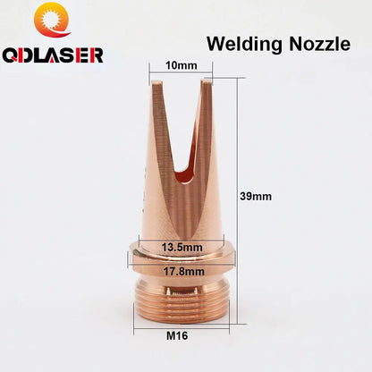 QDLASER  Laser Welding Nozzle M16 Thread  Diameter 17.8mm for 1064nm Laser Welding Machine