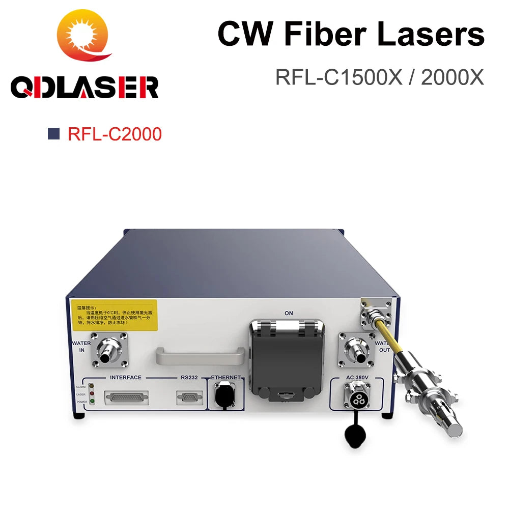 QDLASER Original Raycus Fiber Laser Single Module CW Fiber Lasers RFL-C1500X/2000X 1500W 2000W 1064nm for Fiber Cutting Machine