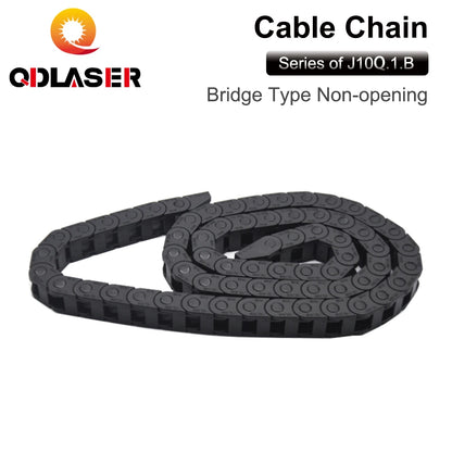 QDLASER Transmission cable chain 10*10 10*15 10*20 mm 1M Non Snap-Open Plastic Towline Transmission Drag Chain Machine