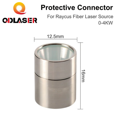 QDLASER Protective Connector 0-4KW Output Connector Protective Lens Group QBH  for Raycus Fiber Laser Source Fiber Laser Cutting