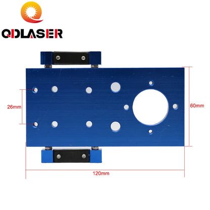 CO2 Laser Head Set Reflective Mirror & Focus Lens Integrative Fixture Mount Holder
