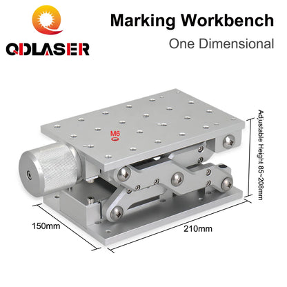 QDLASER Laser Engraving Machine Table 1 Axis Moving 210*150mm Size Z AXIS Portable Cabinet Case DIY Part for Engraving Machine