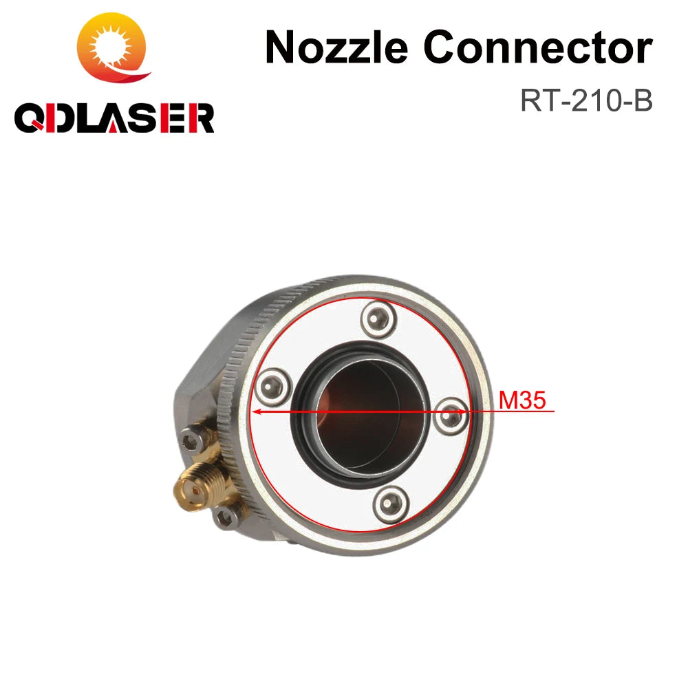 QDLASER Laser Nozzle Connector BT210S Ceramic Sensor Part for Raytools Laser BT210 Laser Head Nozzle Connection