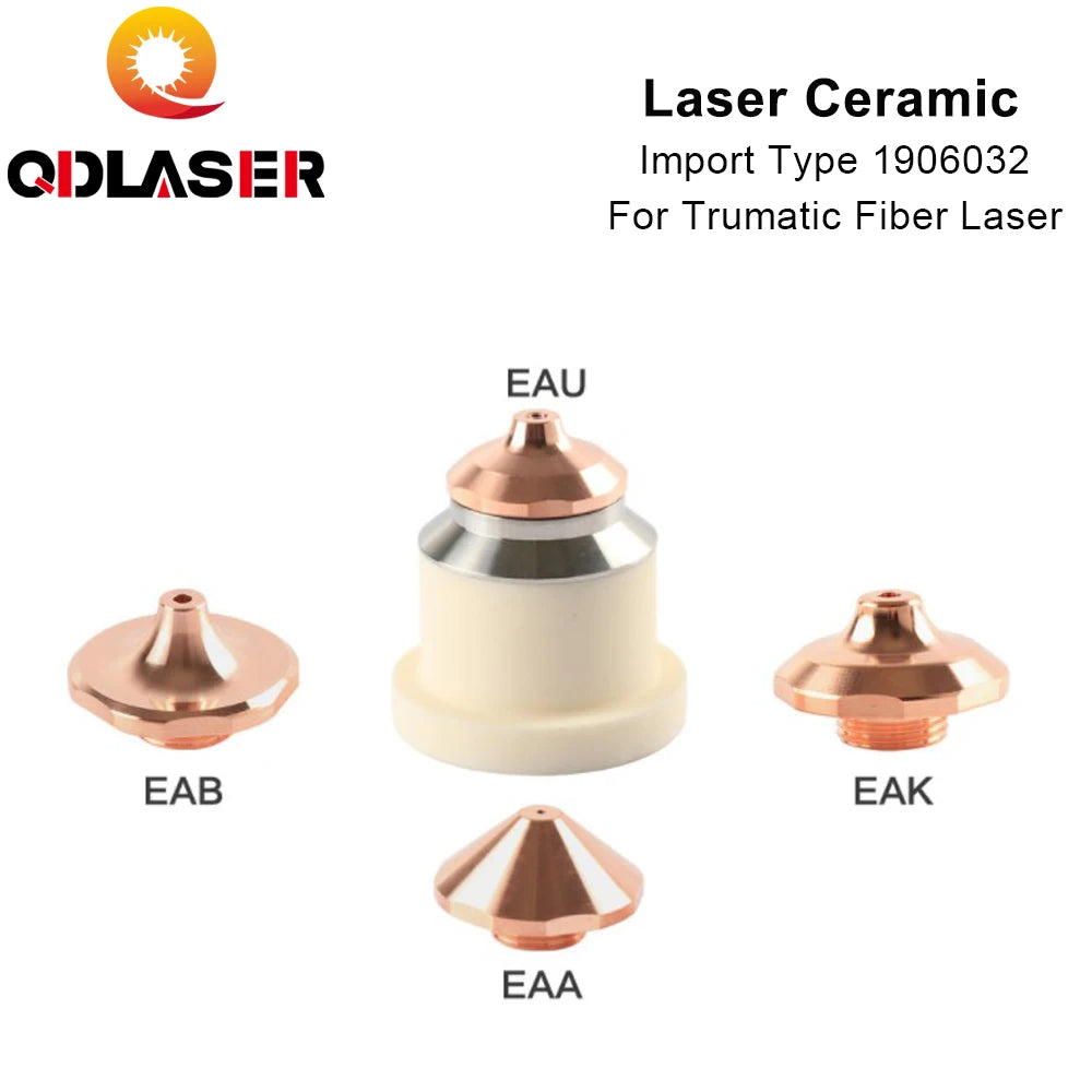 QDLASER High Quality Imported Ceramic1906032 Laser Ceramic Nozzle Holder Ceramic Parts For Trudisk Trumatic Fiber Laser Cutting
