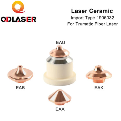QDLASER High Quality Imported Ceramic1906032 Laser Ceramic Nozzle Holder Ceramic Parts For Trudisk Trumatic Fiber Laser Cutting