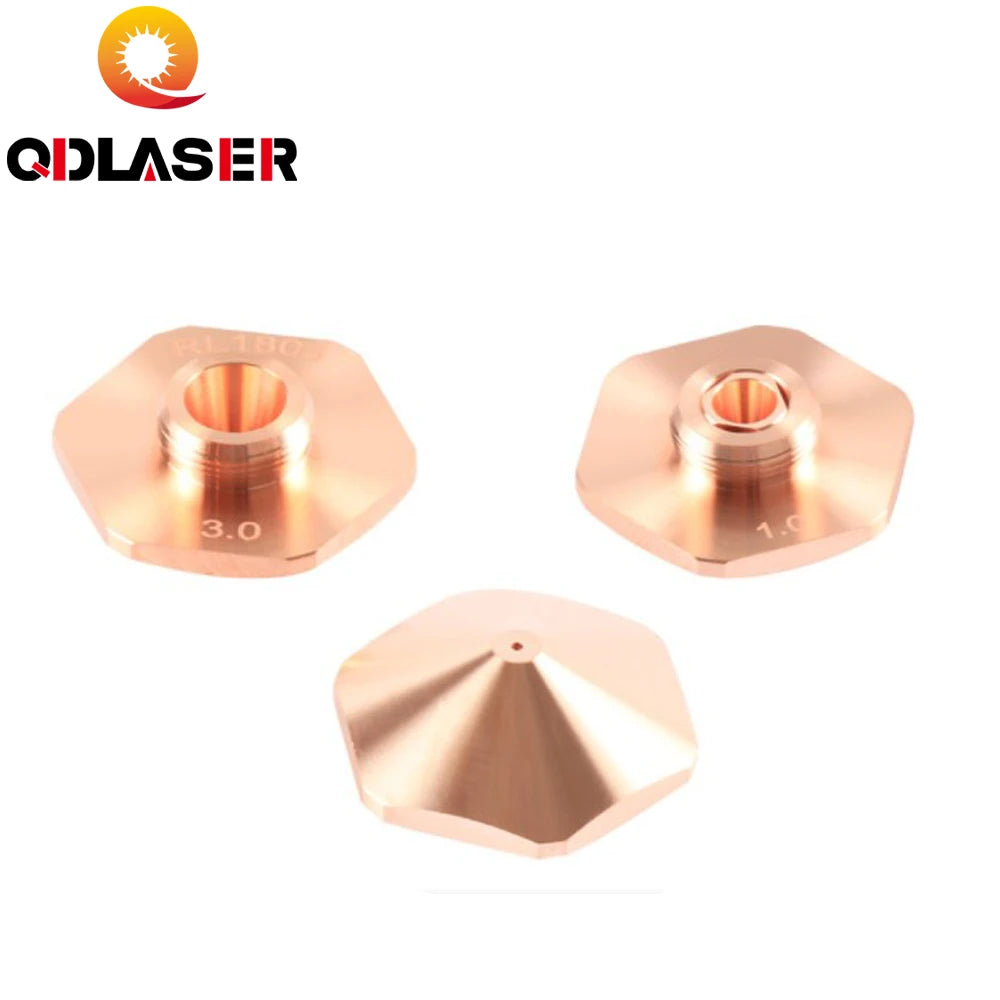 QDLASER Laser Hexagonal Nozzles Single/Double Layer Dia.32mm H15 Caliber 1.0-4.0mm For Bodor Fiber Laser Machine