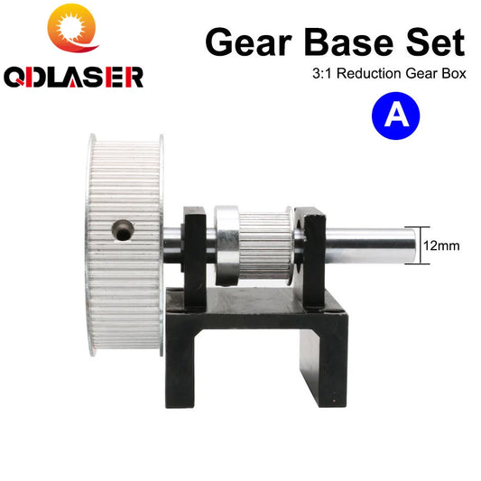 QDLASER Aluminum Pulley Y Axis Tensioner Timing Synchronous Gear Base Set for Co2 Laser Engraving and Cutting Machine