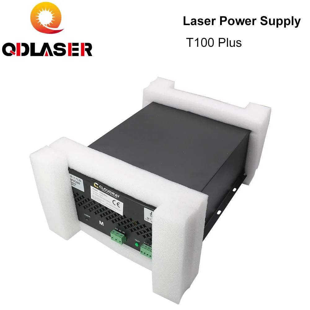 QDLASER Hongyuan Co2 Laser Power Supply for CO2 Laser Cutting Machine T/100T100 PLUS 110V/220V