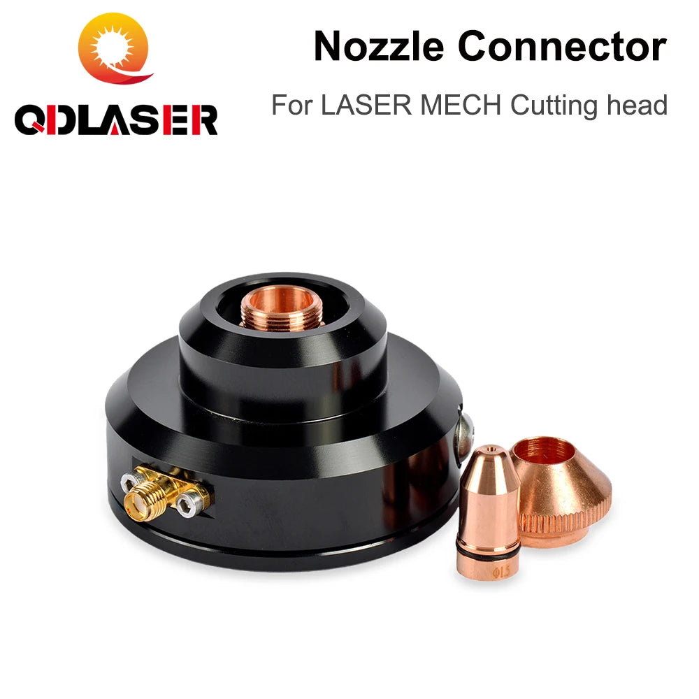QDLASER Laser Cutting Head Nozzle Connector Dia. 20mm for Lasermech Cutting Head Shielded Tip Sensor