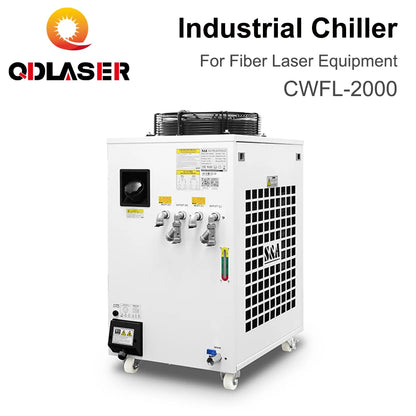 QDLASER CWFL-2000 S&A Industrial Chiller 220-240V Voltage 50/60Hz 15L/min Rated Flow for Industrial Machine Water Cooling System