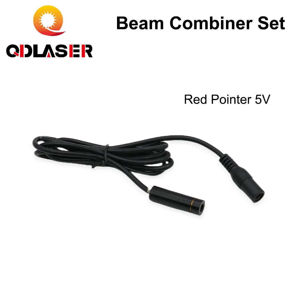 QDLASER Laser Beam Combiner Set 20/25mm ZnSe Beam Combiner + Mount + Laser Pointer for CO2 Laser Engraving Cutting Machine
