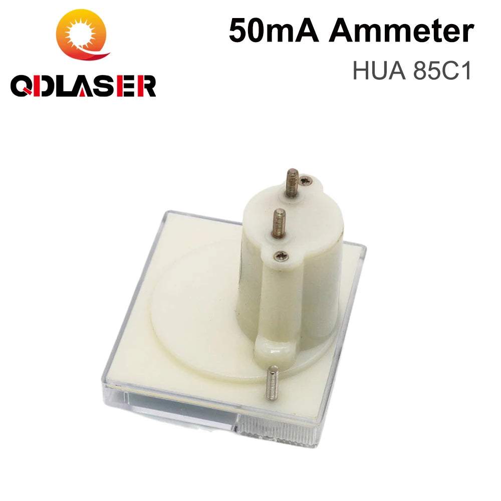 QDLASER HUA Ammeter 50mA 85C1 DC Current Voltage Meters Analog Amp Panel Meter Current for CO2 Laser Engraving Cutting Machine
