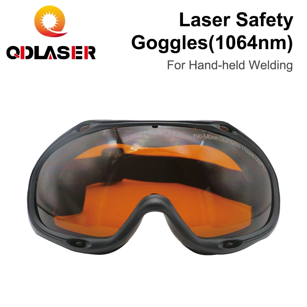 QDLASER 1064nm Fiber Welding Safety Glasses Type F 190-550 & 800-1100nm OD7+ Protective Glasses Shield Protection Eyewear