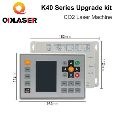 QDLASER for K40 Series CO2 Small Laser Engraving Machine Upgrade Kit CO2 Laser Controller Rida RDC6432 DM542S Stepper Driver