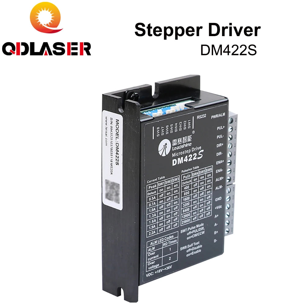 QDLASER Leadshine 2-Phase Stepper Motor Driver Controller DM422S for Engraving Machine