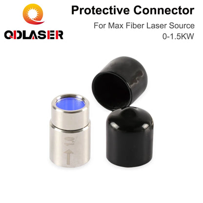 QDLASER Protective Connector Max 0-1.5KW Fiber Laser Source Output Protective Connector Lens Group for Max Fiber Laser Source