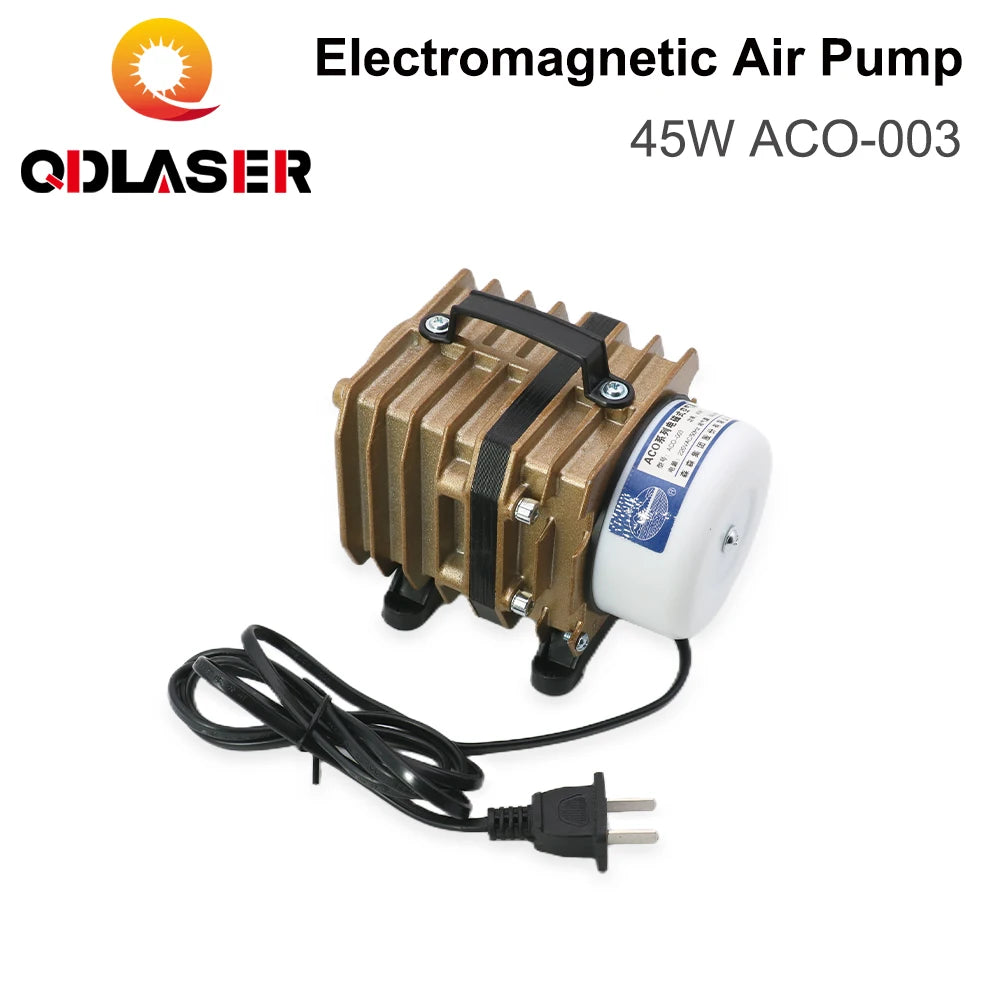 QDLASER Air Pump 45W ACO-003 Electromagnetic 220-240V 50L/min for CO2 Laser Engraving Cutting Machine