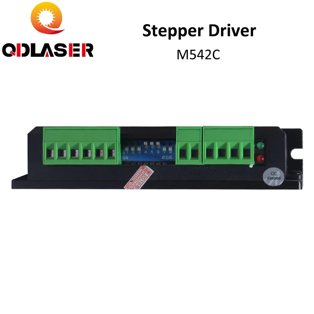 QDLASER Leadshine 2-Phase Stepper Motor Driver M542C Input Voltage 24-48VDC Current 1.0-4.2A Stepper Motor Driver