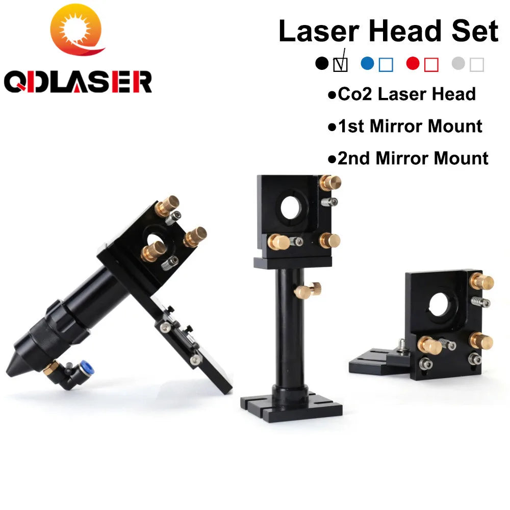 Laser Head Set DIY Kits for CO2 Cutting Engraving Machine Laser Focus Lens Reflect Mirror Mount Holder