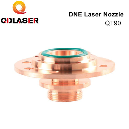 QDLASER OEM Anti-collision Connection Cutting Large Composite Nozzle Step  Air Outlet QT90 for DNE Fiber Laser Cutting Head