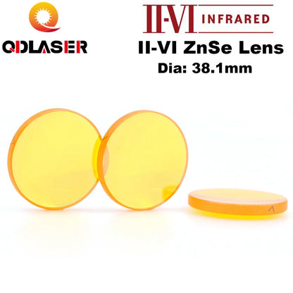 II-VI ZnSe D38.1mm 50.8mm CO2 Laser High Power Focus Lens for CO2 Laser Engraving and Cutting Machine