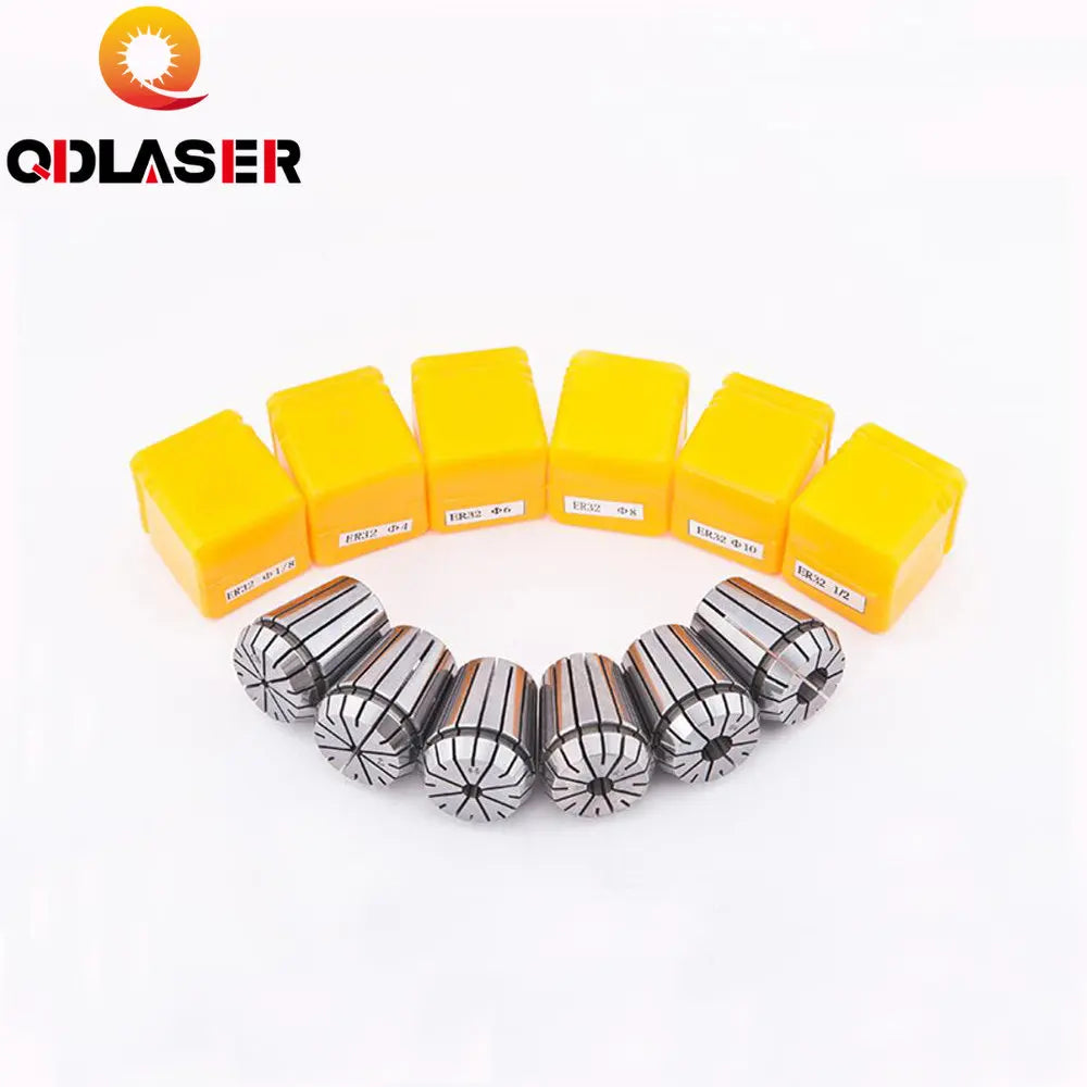 QDLASER 10Pcs Collet Chuck CNC Spindle ER8A Lathe Tool Holder Set 1-5mm for CNC Engraving Milling Lather Tool