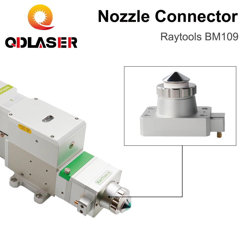 QDLASER Fiber Laser Head Nozzle Connection Parts BM109 0-1.5kW for Fiber Metal Cutting Machine Nozzle Connector