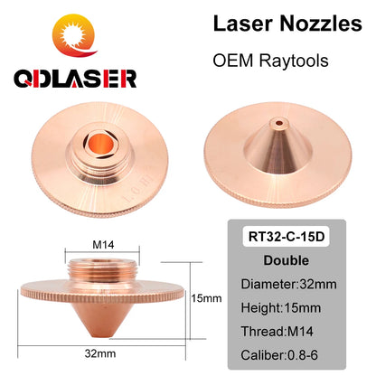 QDLASER OEM Precitec Type C Laser Cutting Nozzle D32