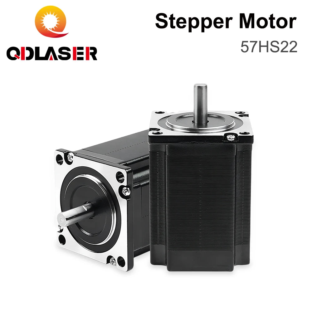 QDLASER Leadshine 57HS22  2 phase Stepper Motor NEMA 23 5.6A Length 81mm Shaft 8mm for CNC Engraving Milling Machine