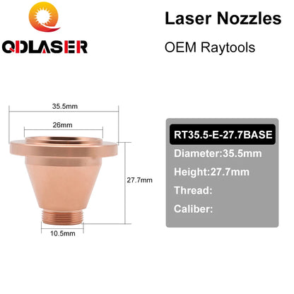 QDLASER OEM Laser Cutting Nozzle Mounting TIP Retainer Nut for Raytools Laser Head