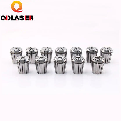QDLASER 10Pcs Collet Chuck CNC Spindle ER8A Lathe Tool Holder Set 1-5mm for CNC Engraving Milling Lather Tool