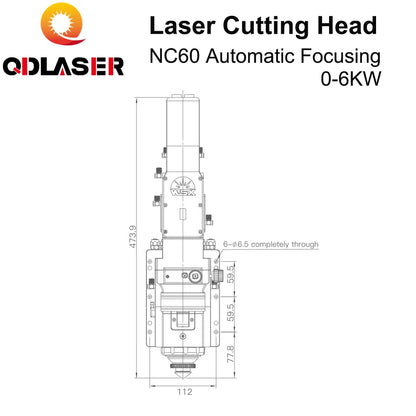 QDLASER WSX Auto Focusing Fiber Laser Cutting Head NC60