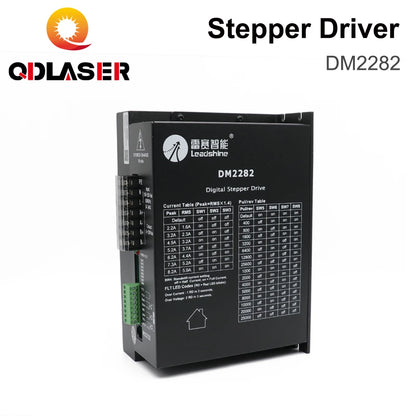 QDLASER Leadshine 2 Phase Digital Stepper Driver DM2282 for 110/130 Stepper Motor 2.2~8.2A Work 80~220VAC Replace MD2278 ND2278