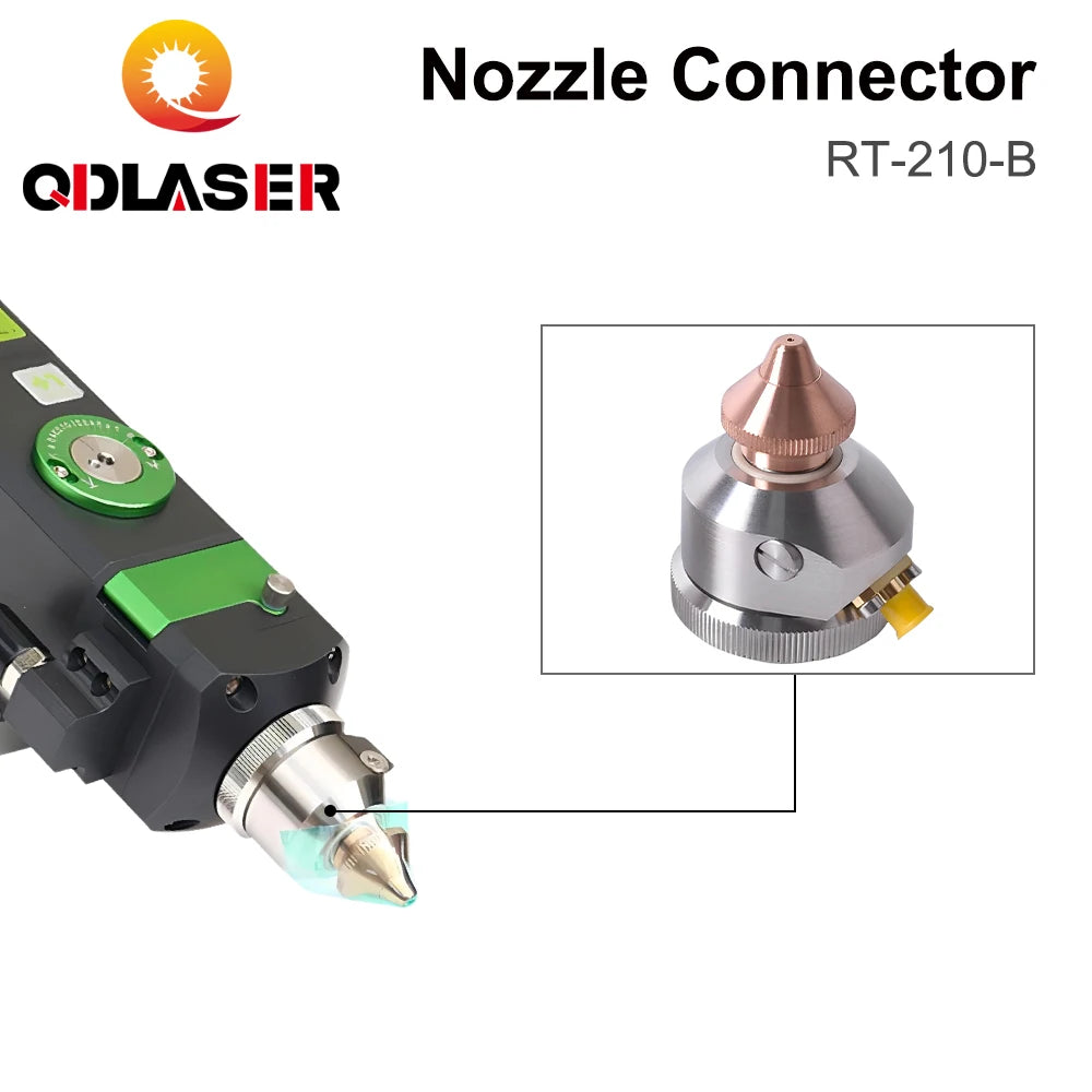 QDLASER Laser Nozzle Connector BT210S Ceramic Sensor Part for Raytools Laser BT210 Laser Head Nozzle Connection